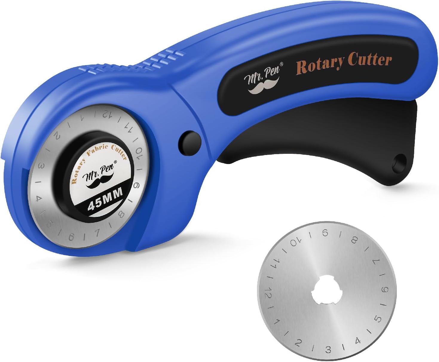 Mr. Pen- Rotary Cutter for Fabric with 1 Extra Blade, 45mm, Fabric Cutter Wheel